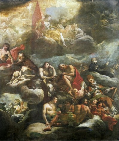 Apotheosis of Saint Nicholas of Lorraine (detail) by Corrado Giaquinto